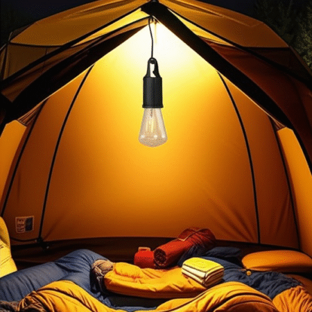 Camping Rechargeable Led Bulb With Type-c Charging Cable | Portable Hanging Light For Outdoor Adventures, Hiking, Emergency & Tent Lighting | Long-lasting Battery, Bright Illumination & Compact Design